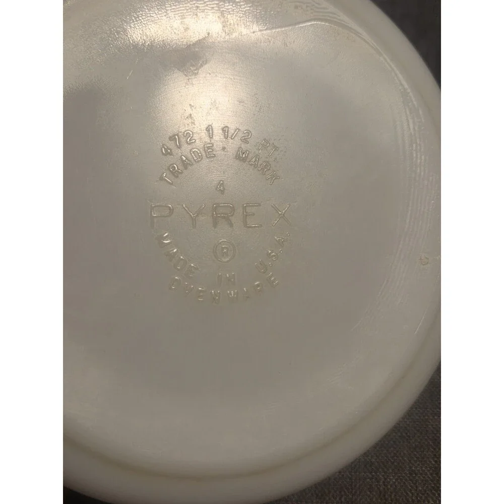 PYREX 472 1.5 PT SMALL CASSEROLE DISH EARLY AMERICAN ROOSTER FARM EAGLE 6